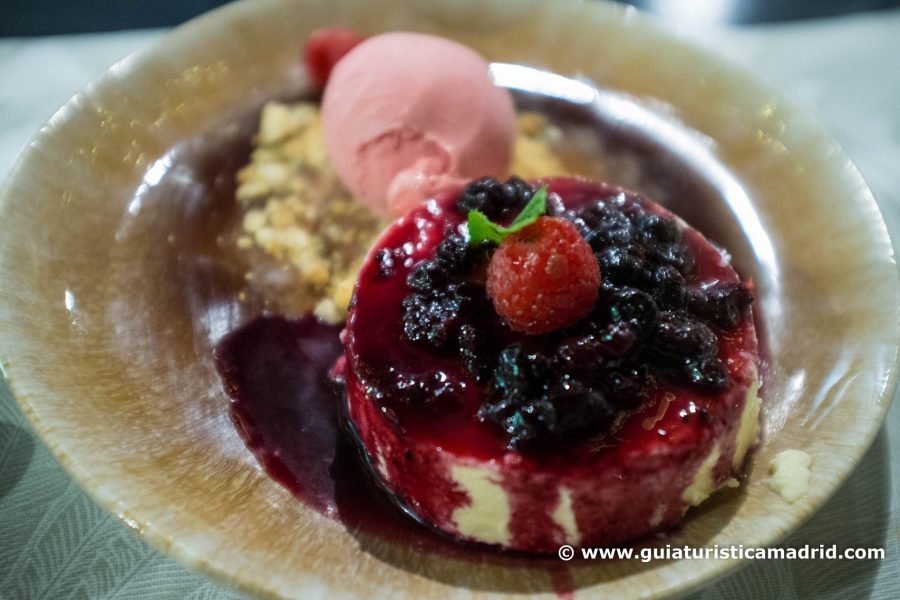 Tarta de queso de Cerezo, de Masterchef